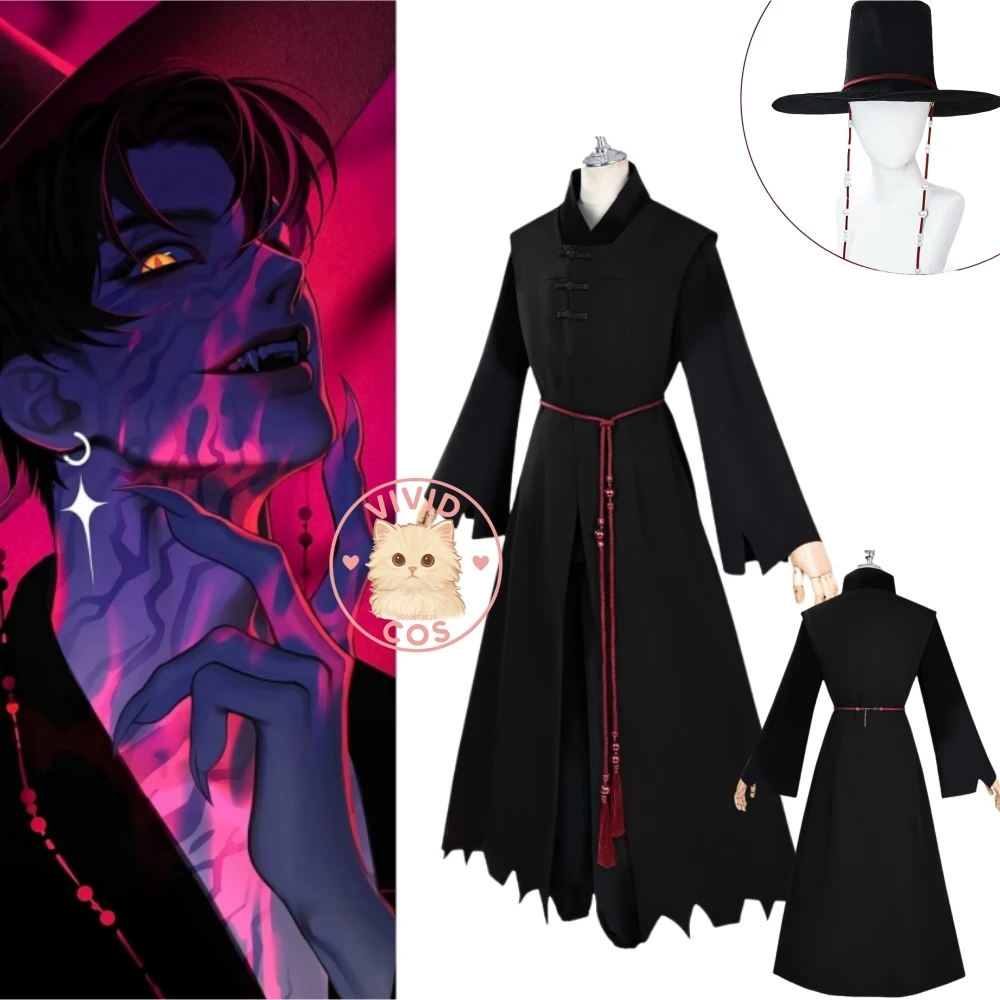 Anime Demon Hunters Cosplay Costume Saja Boys Role Playing Black Stage Outfit with Hat Uniform for Men Comic Con Party Suits
Anime Demon Hunters Cosplay Costume Saja Boys Role Playing Black Stage Outfit with Hat Uniform for Men Comic Con Party Suits