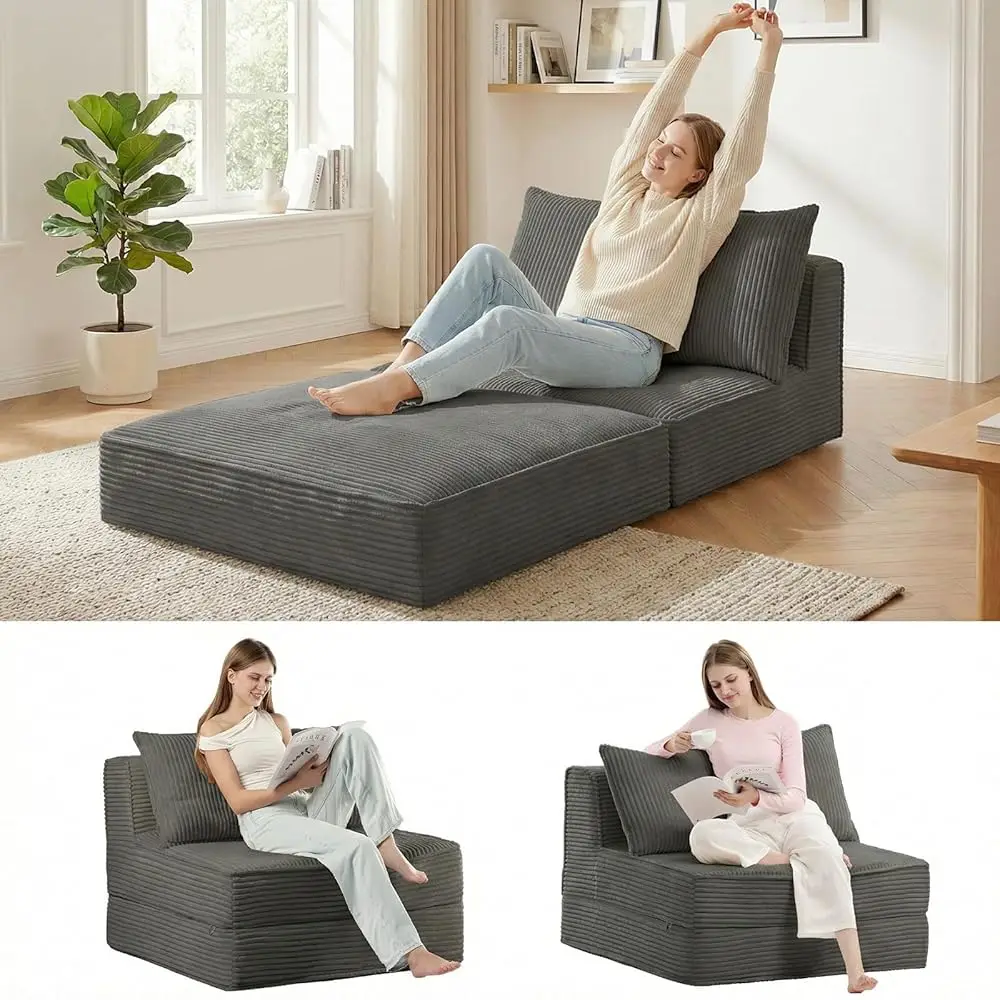 Free ShippingFree ShippingOversized Folding Sofa Bed,Convertible Sleeper Chair Couch Bed with Pillow,Corduroy Floor Foldable Fut
Free ShippingFree ShippingOversized Folding Sofa Bed,Convertible Sleeper Chair Couch Bed with Pillow,Corduroy Floor Foldable Fut