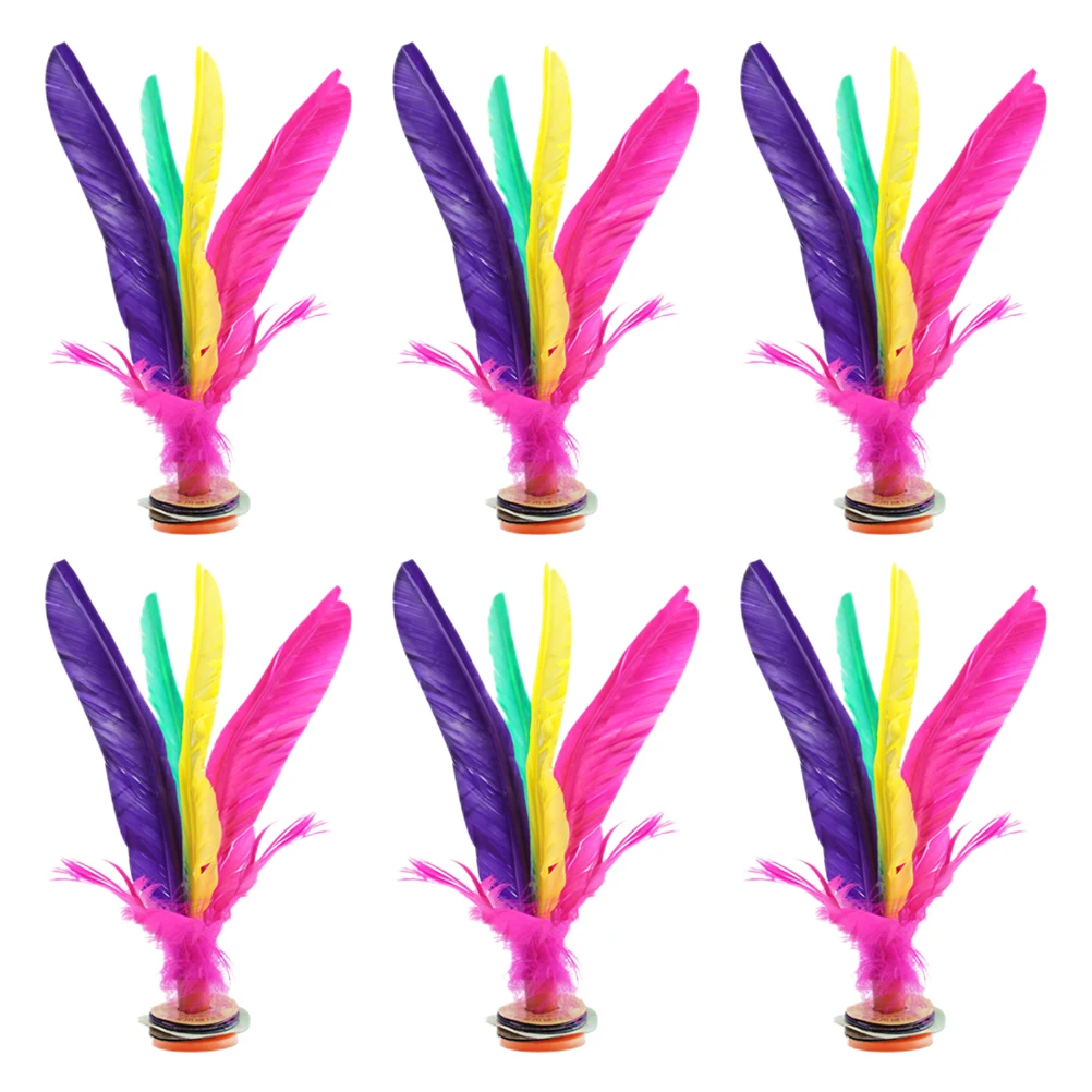6 Pcs Indoor Colored Shuttlecock Kids Sports Toys Kick Chinese Shuttlecocks Student
6 Pcs Indoor Colored Shuttlecock Kids Sports Toys Kick Chinese Shuttlecocks Student