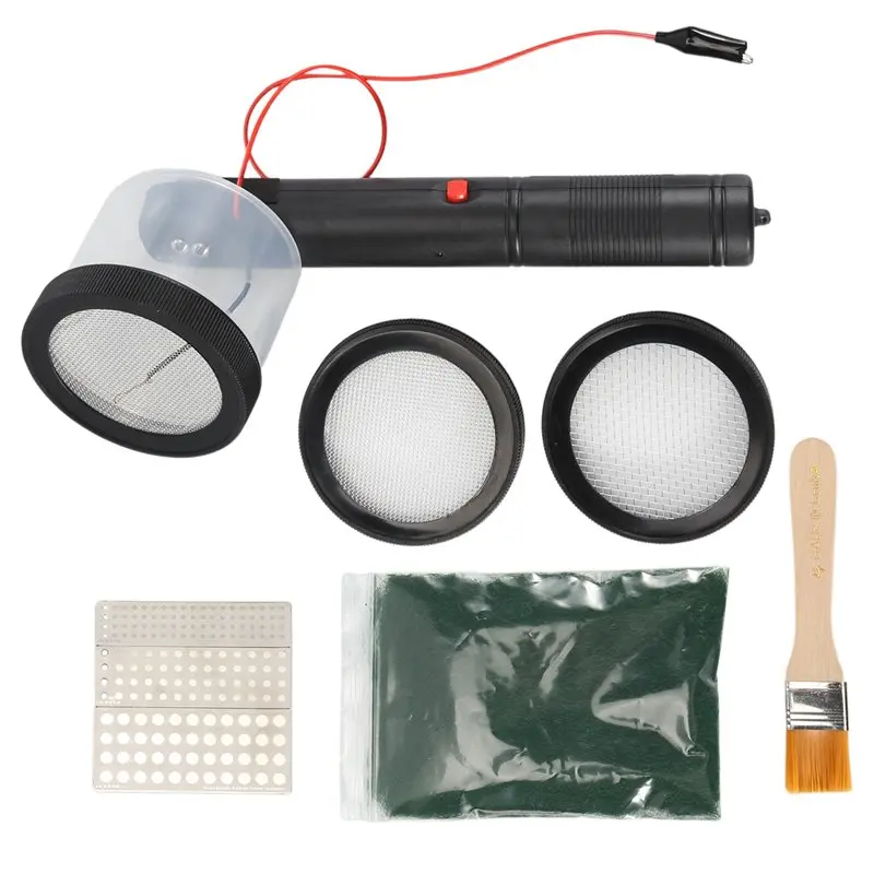 Flocking Kit Static Grass Applicator ABS Flocking Machine With Antislip Handle For DIY Scenic Modelling Diorama Scenery
Flocking Kit Static Grass Applicator ABS Flocking Machine With Antislip Handle For DIY Scenic Modelling Diorama Scenery