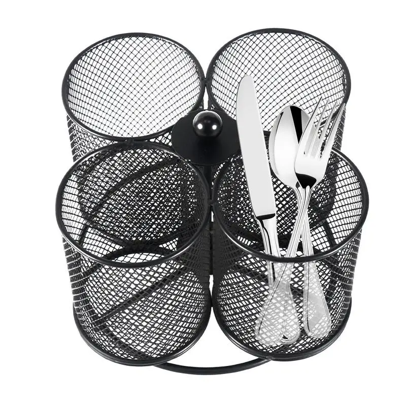 Metal Rotatable Kitchen Cutlery Holder Rotating Utensil Rack Home Countertop Flatware Organizer For Home Offices Picnic
Metal Rotatable Kitchen Cutlery Holder Rotating Utensil Rack Home Countertop Flatware Organizer For Home Offices Picnic