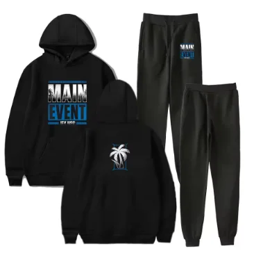 Новинка 20%, Jey USO Main Event, модная уличная одежда, толстовки с капюшоном + спортивные штаны для отдыха, спортивный костюм, мужские и женские комплекты 
Новинка 20%, Jey USO Main Event, модная уличная одежда, толстовки с капюшоном + спортивные штаны для отдыха, спортивный костюм, мужские и женские комплекты