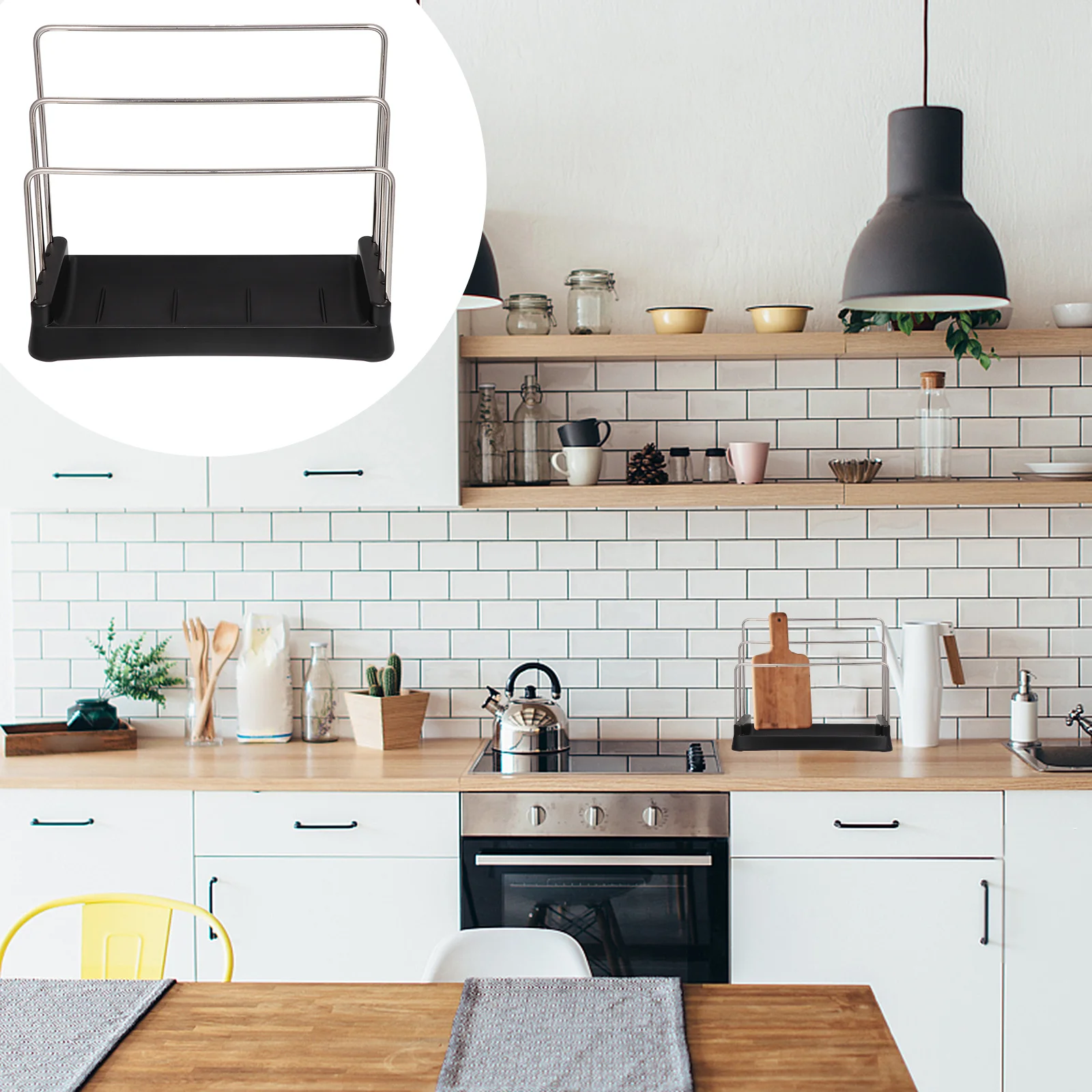 Adjustable Storage Rack Kitchenware Shelf High Low Three-Bar Design Pot Lid Pan Lid Holder Towel Cutting Board Organizer
Adjustable Storage Rack Kitchenware Shelf High Low Three-Bar Design Pot Lid Pan Lid Holder Towel Cutting Board Organizer