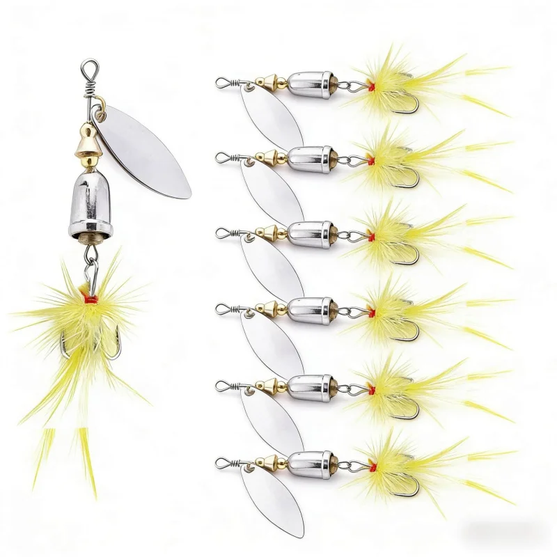 Набор из 10 штук: 6 блесен-перьев с пайетками, металлическая бионическая приманка, универсальная для пресной и соленой воды, для ловли баса и окуня
Набор из 10 штук: 6 блесен-перьев с пайетками, металлическая бионическая приманка, универсальная для пресной и соленой воды, для ловли баса и окуня