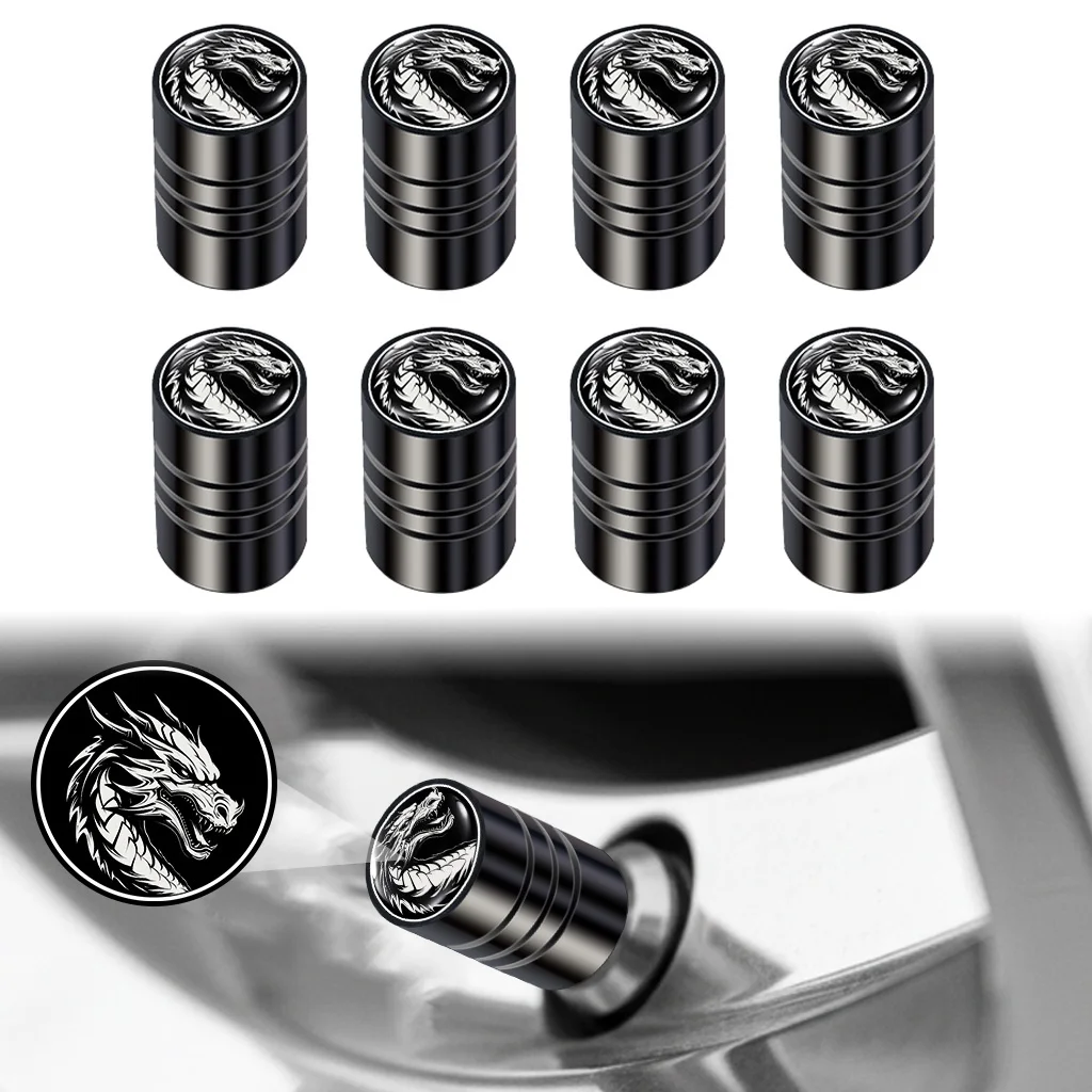 8pcs Dragon Design Tire Valve Caps Suitable for Car Truck SUV Animal Motifs Universally Car Accessories for Gift
8pcs Dragon Design Tire Valve Caps Suitable for Car Truck SUV Animal Motifs Universally Car Accessories for Gift
