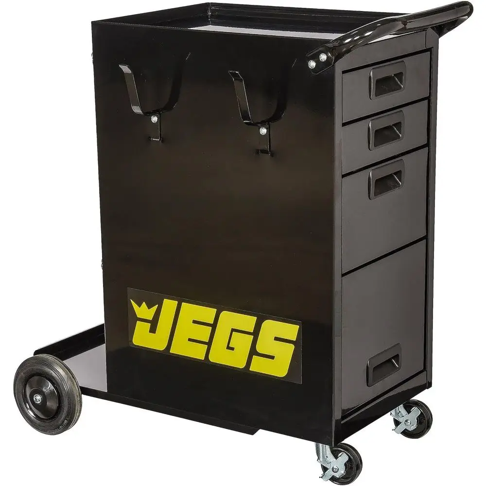 Portable Welding Cart with Durable Platform for MIG, TIG, ARC Welding and Plasma Cutting - Black Powder Coated with Locking Whee
Portable Welding Cart with Durable Platform for MIG, TIG, ARC Welding and Plasma Cutting - Black Powder Coated with Locking Whee
