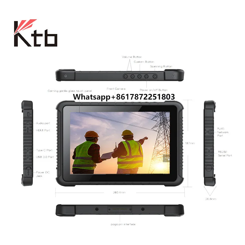 KTB 16IJ 3Rtablet Rugged 10.1 Inch Windows 11 Tablet PC Waterproof 8GB+128GB Data Collection Barcode Scanner NFC Rugged Tablet
KTB 16IJ 3Rtablet Rugged 10.1 Inch Windows 11 Tablet PC Waterproof 8GB+128GB Data Collection Barcode Scanner NFC Rugged Tablet