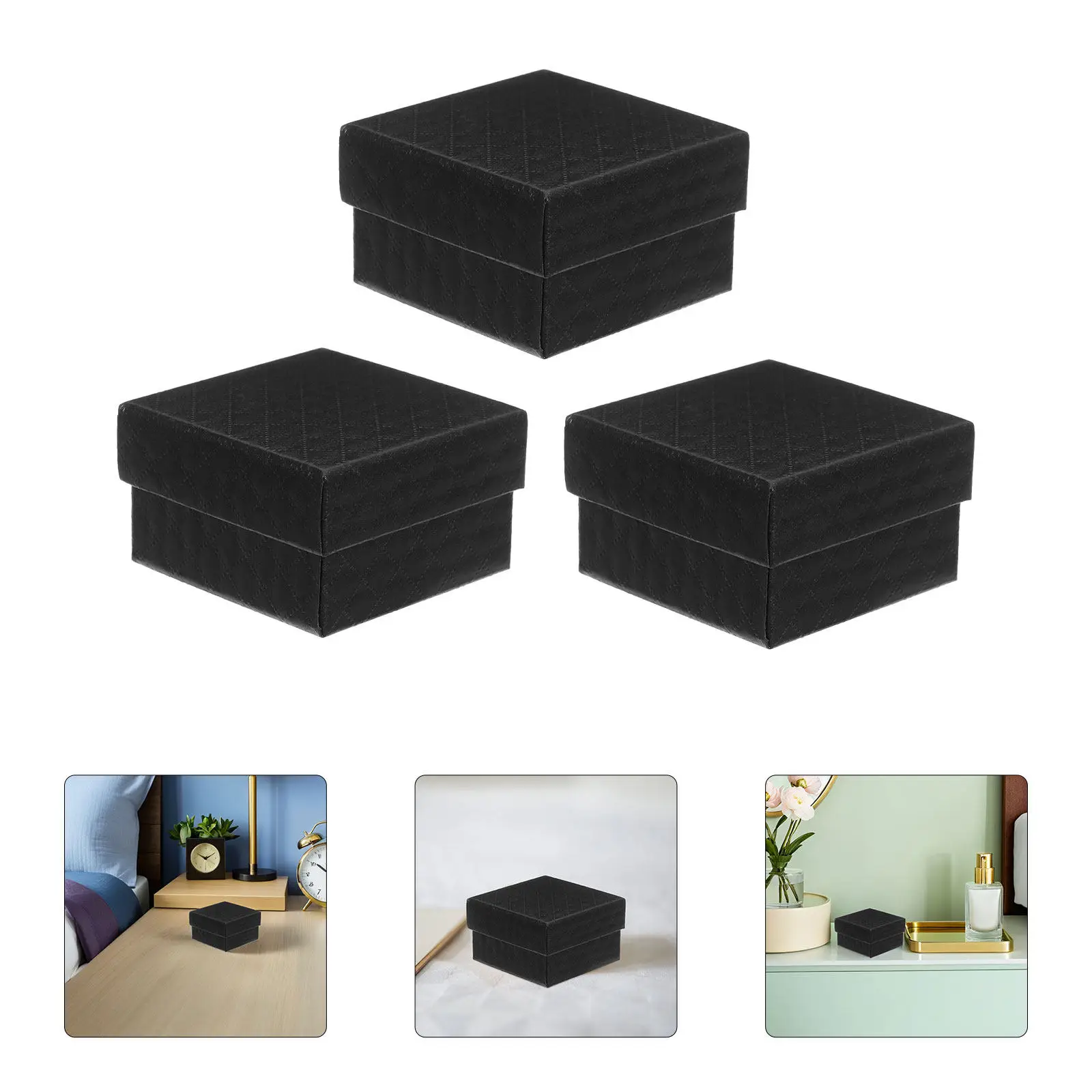 24Pcs Black Jewelry Boxes Diamond Pattern Cardboard Present Box Small Compact Travel Case Necklace Ring Earring Storage
24Pcs Black Jewelry Boxes Diamond Pattern Cardboard Present Box Small Compact Travel Case Necklace Ring Earring Storage