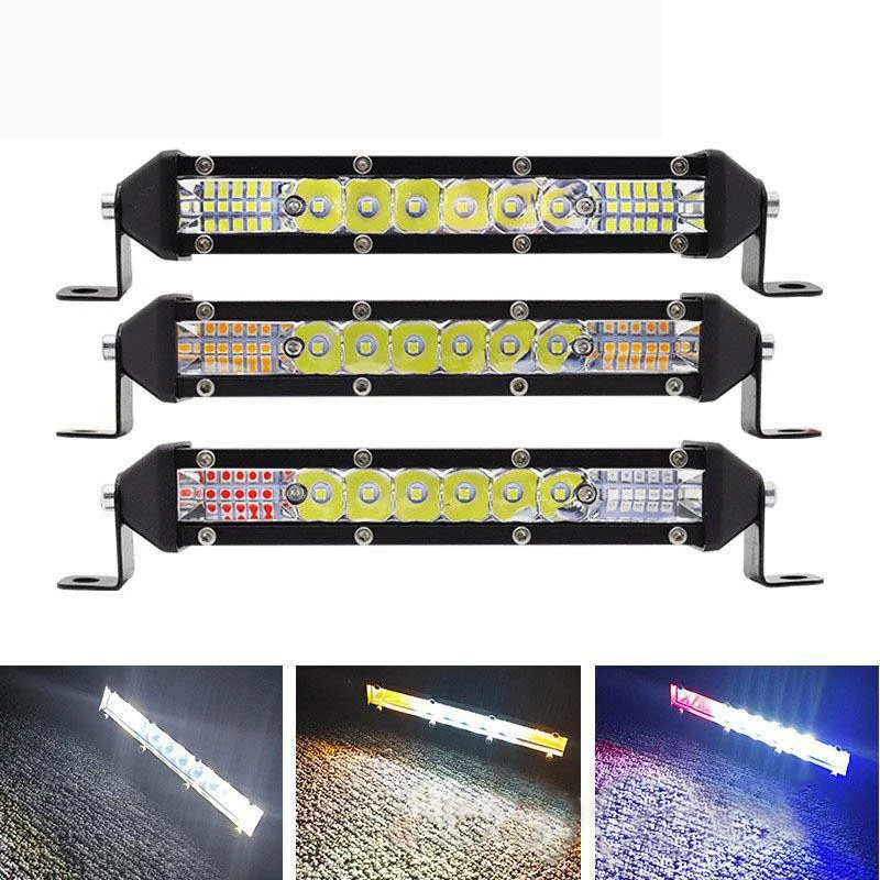 7-inch red and blue single-row off-road vehicle roof headlights side lights LED ultra-thin modified lights for cars spotlights
7-inch red and blue single-row off-road vehicle roof headlights side lights LED ultra-thin modified lights for cars spotlights