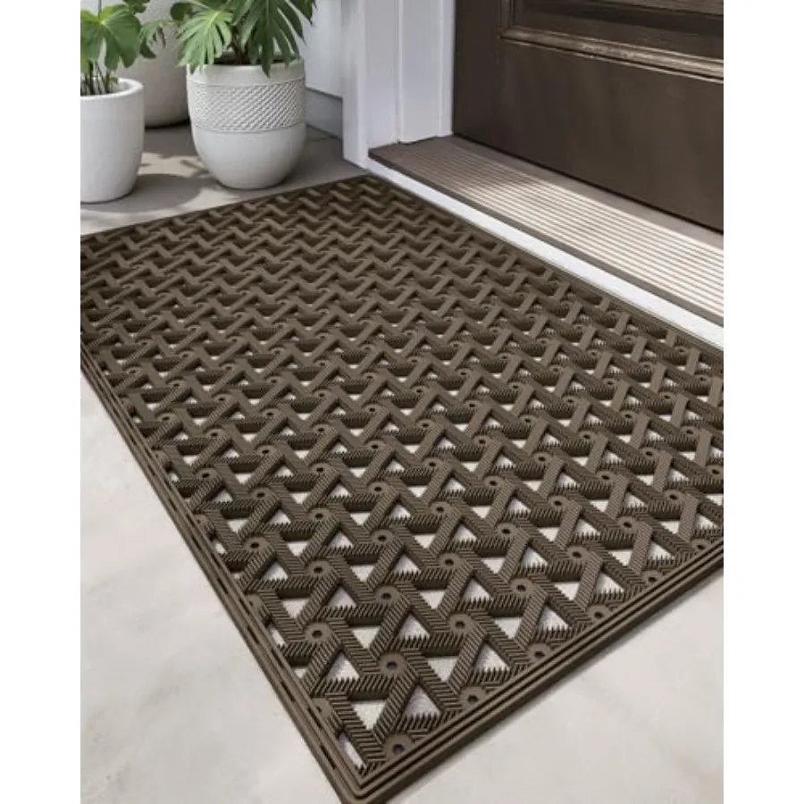 Front Door Mat Outside Entrance Rubber 32x48, Welcome Floor Doormat Heavy Duty Non Slip, Dirt Trapper Waterproof Exterior Entry
Front Door Mat Outside Entrance Rubber 32x48, Welcome Floor Doormat Heavy Duty Non Slip, Dirt Trapper Waterproof Exterior Entry