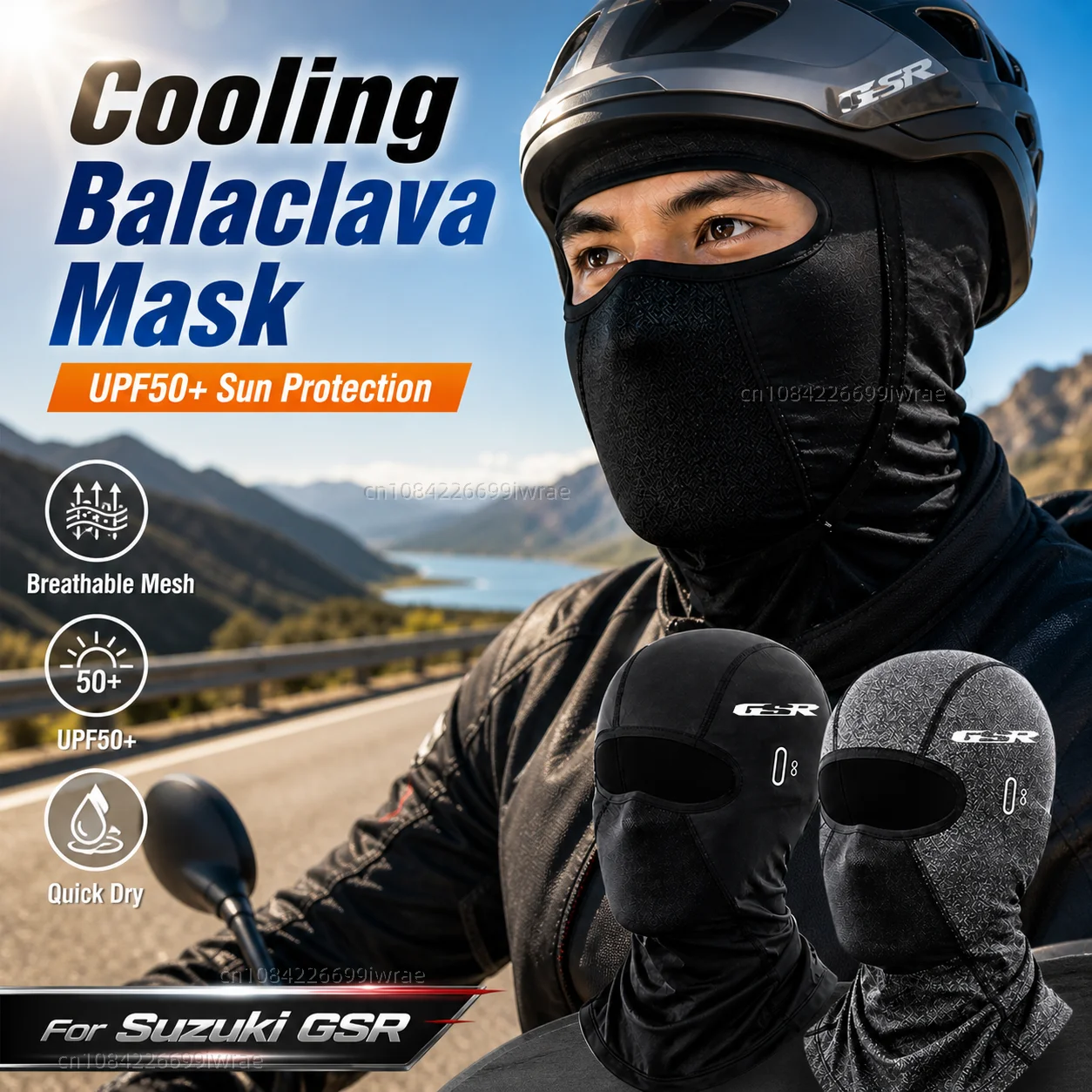 Cooling Motorcycle Balaclava Mask UPF50+ UV Protection Breathable Face Cover Summer For Suzuki GSR 750 GSR 600 GSR 400 GSR400
Cooling Motorcycle Balaclava Mask UPF50+ UV Protection Breathable Face Cover Summer For Suzuki GSR 750 GSR 600 GSR 400 GSR400