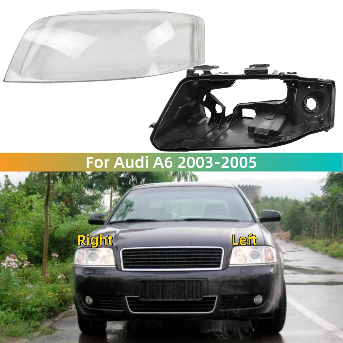 For AUDI A6 2003 2004 2005 Car Interior Replacement Parts Headlight Rubber Cover Headlights Black House
For AUDI A6 2003 2004 2005 Car Interior Replacement Parts Headlight Rubber Cover Headlights Black House