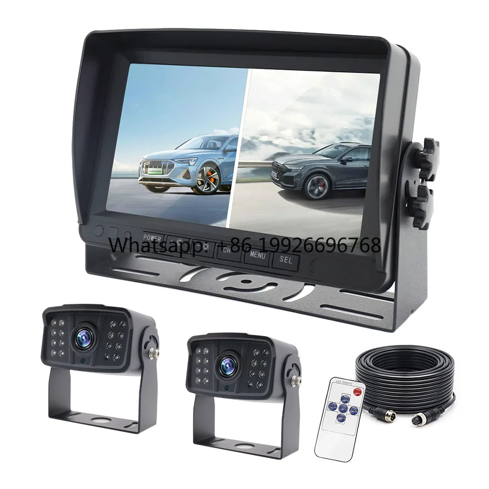 Heavy Duty Wide Angle 9-36v 1080p Car Dvr 4 Camera Dash Cam Dvr 7 Inch Quad Monitor Bus 360 Truck Camera System Reversing Aid
Heavy Duty Wide Angle 9-36v 1080p Car Dvr 4 Camera Dash Cam Dvr 7 Inch Quad Monitor Bus 360 Truck Camera System Reversing Aid