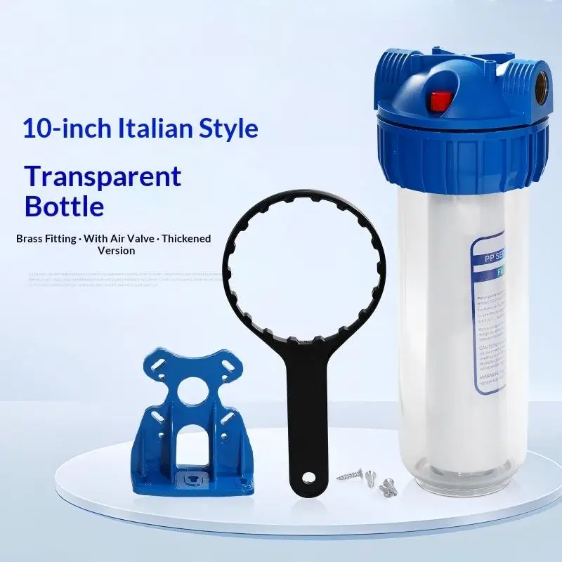 10 Inch Italian Transparent Filter Bottle, High Pressure Washer Filter for Livestock Farm and Agricultural Irrigation System
10 Inch Italian Transparent Filter Bottle, High Pressure Washer Filter for Livestock Farm and Agricultural Irrigation System