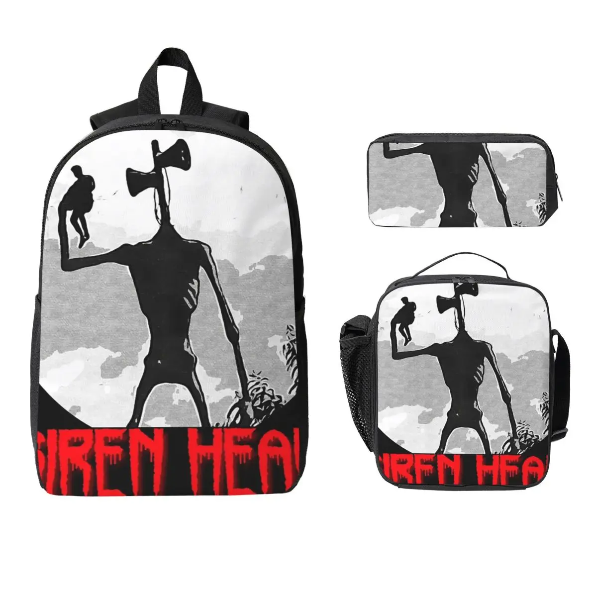 Siren Head 1 Backpack Student Boys Girls BookBag School Bag Computer Shoulder Bags 3ps Insulated Lunch Bag Pencil Case
Siren Head 1 Backpack Student Boys Girls BookBag School Bag Computer Shoulder Bags 3ps Insulated Lunch Bag Pencil Case