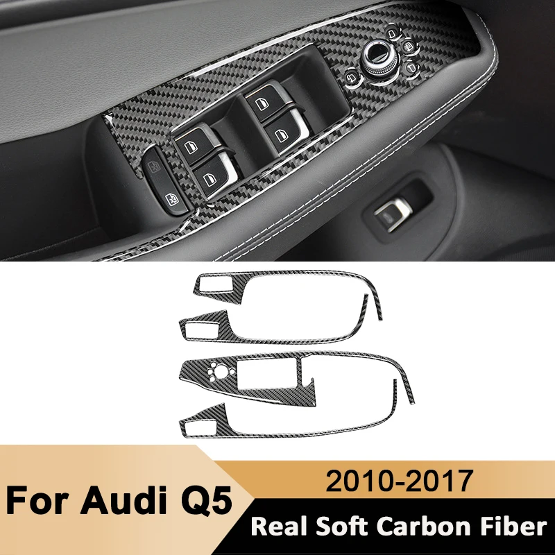 For Audi Q5 2010-2017 Carbon Fiber Car Window Control Lifter Switch Panel Frame Decorative Sticker Auto Interior Accessories
For Audi Q5 2010-2017 Carbon Fiber Car Window Control Lifter Switch Panel Frame Decorative Sticker Auto Interior Accessories