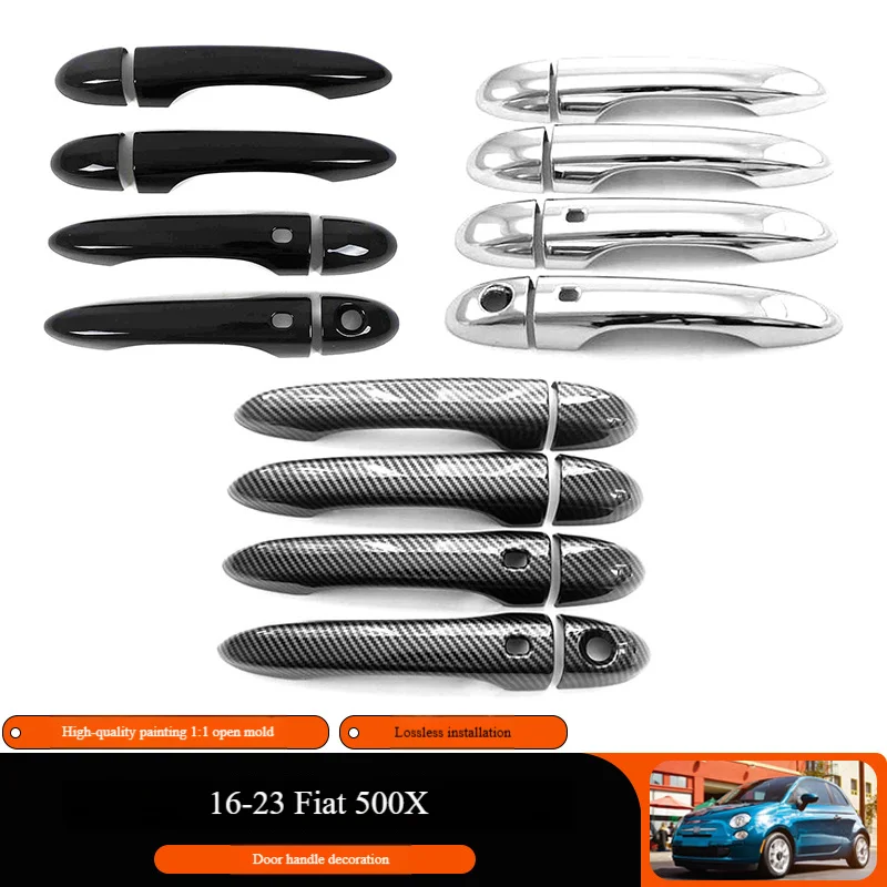Suitable for Fiat 500X models 2016-2023 the exterior door handle cover decorative stickers protect and prevent collision
Suitable for Fiat 500X models 2016-2023 the exterior door handle cover decorative stickers protect and prevent collision