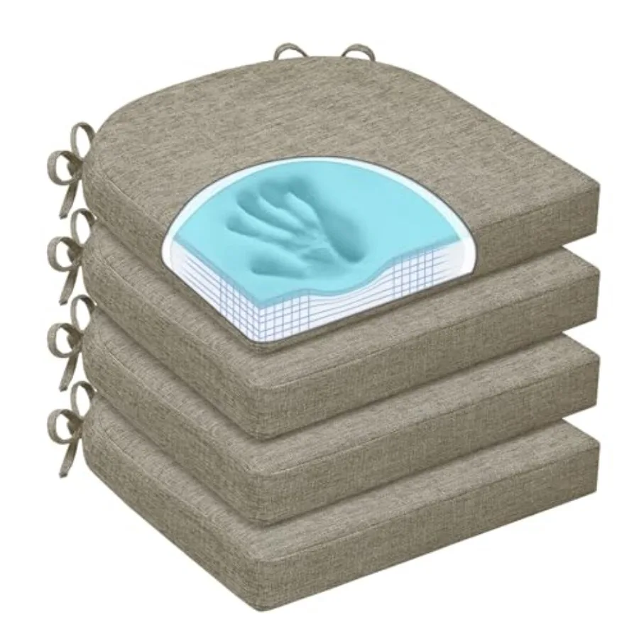 Chair Cushions for Dining Chairs, Non Slip Chair Pads with Ties and Washable Covers, Memory Foam Kitchen Chair Cushions Set of
Chair Cushions for Dining Chairs, Non Slip Chair Pads with Ties and Washable Covers, Memory Foam Kitchen Chair Cushions Set of