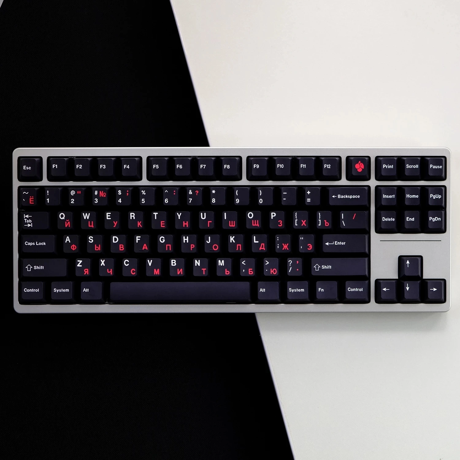 156 Keys GMK WOB Red Cyrillic Keycaps Cherry Profile PBT Dye Subbed Mechanical Keyboard Russian Keycap For MX Switch ISO enter
156 Keys GMK WOB Red Cyrillic Keycaps Cherry Profile PBT Dye Subbed Mechanical Keyboard Russian Keycap For MX Switch ISO enter