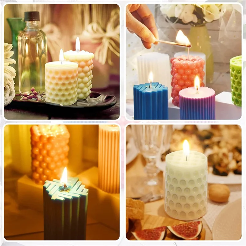 A32P_Silicone Candle Mould, Pack of 4 Silicone Moulds, 3D Silicone Moulds, Candle Moulds for Pouring Candles DIY Set
A32P_Silicone Candle Mould, Pack of 4 Silicone Moulds, 3D Silicone Moulds, Candle Moulds for Pouring Candles DIY Set