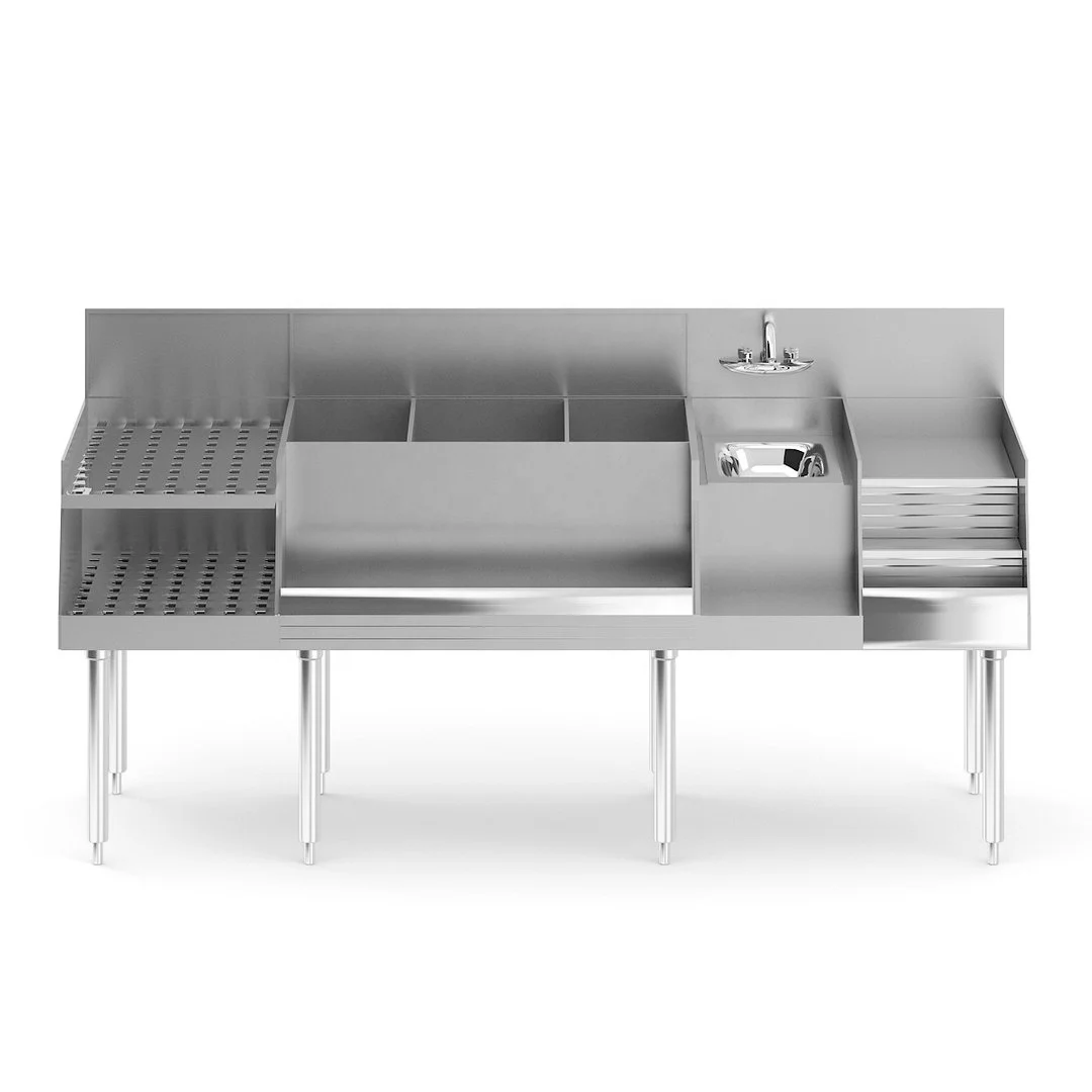Stainless Steel Cocktail Bar Station Commercial Customized Combination Bar Station
Stainless Steel Cocktail Bar Station Commercial Customized Combination Bar Station