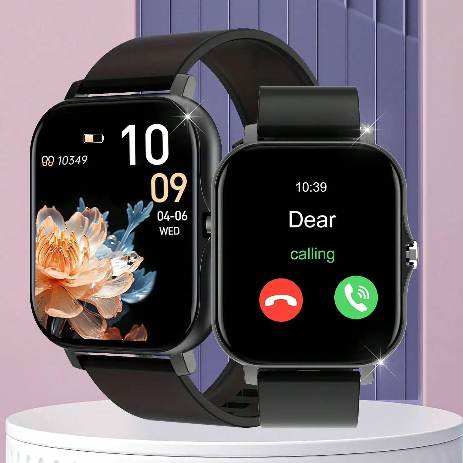 Fitness Smart Watch with Call & Message Display, Music Player, Bluetooth Connection, Heart Rate Sleep Monitor, Pedometer, Weather, Remote Capture, Alarm Clock, Phonebook & Call Logs, Fashion Sport Tracker for Men Women Running Daily Use
Fitness Smart Watch with Call & Message Display, Music Player, Bluetooth Connection, Heart Rate Sleep Monitor, Pedometer, Weather, Remote Capture, Alarm Clock, Phonebook & Call Logs, Fashion Sport Tracker for Men Women Running Daily Use