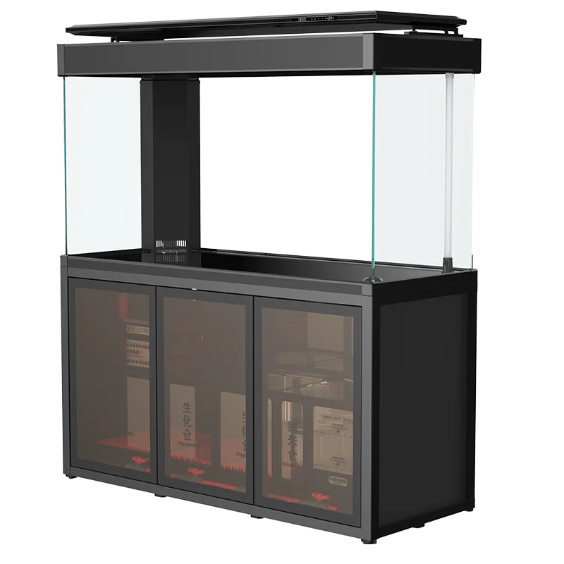 A large fish tank in the home, industrial wind living room, glass aquarium, Egyptian arowana ultra-white household bottom filter
A large fish tank in the home, industrial wind living room, glass aquarium, Egyptian arowana ultra-white household bottom filter
