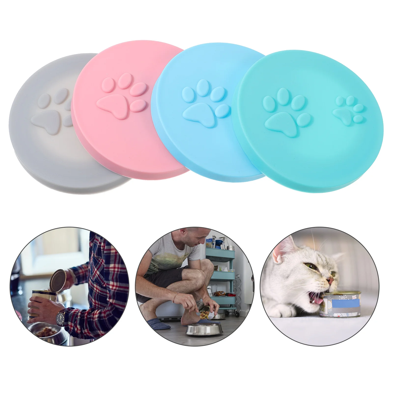 4 Pcs Silicone Sealing Lids for Cat Dog Food Cans Fresh Keeper Pink Gray Blue Green Pet Supplies Container Covers
4 Pcs Silicone Sealing Lids for Cat Dog Food Cans Fresh Keeper Pink Gray Blue Green Pet Supplies Container Covers