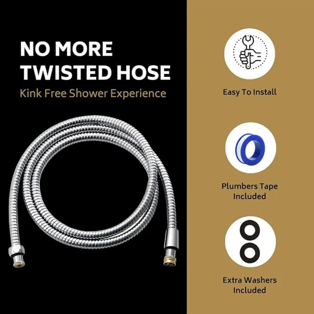 Гибкий сантехнический шланг из нержавеющей стали, трубка для насадки для душа, гибкая труба для ванной комнаты, аксессуары для ванны 1-3 м
Гибкий сантехнический шланг из нержавеющей стали, трубка для насадки для душа, гибкая труба для ванной комнаты, аксессуары для ванны 1-3 м