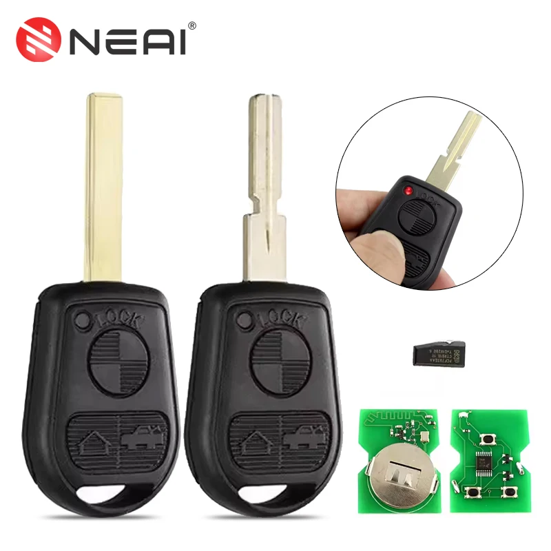 YIQIXIN 3 Button 315/433Mhz Remote Car Key For BMW Z3 E31 E32 E34 E36 E38 E39 E46 Z3i Z4 ID44 PCF7935 Chip Uncut HU92 HU58 Blade
YIQIXIN 3 Button 315/433Mhz Remote Car Key For BMW Z3 E31 E32 E34 E36 E38 E39 E46 Z3i Z4 ID44 PCF7935 Chip Uncut HU92 HU58 Blade
