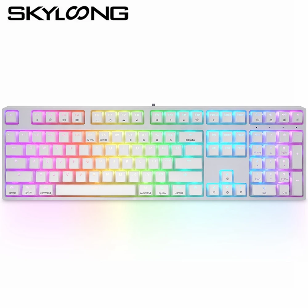SKYLOONG GK108 100% 108 Key Pudding Mechanical Keyboard Hot Swappable Custom Wired Support RGB Switch Led Type-C Gamer Keyboards
SKYLOONG GK108 100% 108 Key Pudding Mechanical Keyboard Hot Swappable Custom Wired Support RGB Switch Led Type-C Gamer Keyboards