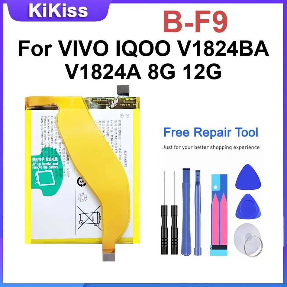 Mobile phone Battery For VIVO IQOO V1824BA V1824A 8G 12G,B-F9 Li-ion Polymer Batteries
Mobile phone Battery For VIVO IQOO V1824BA V1824A 8G 12G,B-F9 Li-ion Polymer Batteries