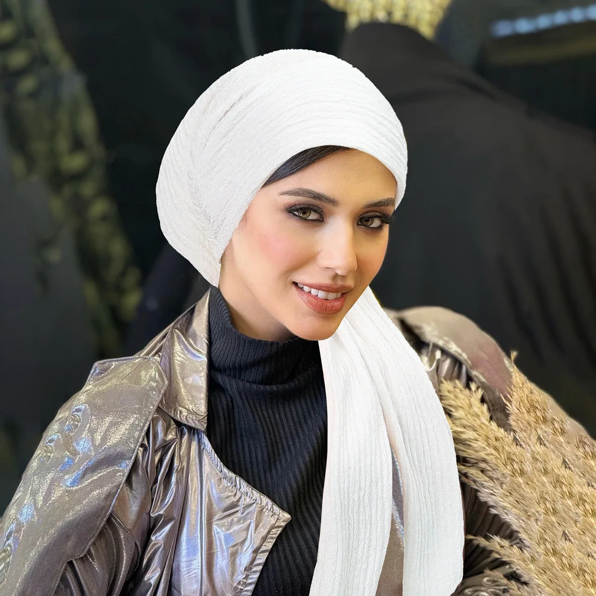 Готовый к носке длинный головной убор-тюрбан для мусульманок, однотонный хиджаб, шапка для женщин при выпадении волос, шапка для химиотерапии
Готовый к носке длинный головной убор-тюрбан для мусульманок, однотонный хиджаб, шапка для женщин при выпадении волос, шапка для химиотерапии