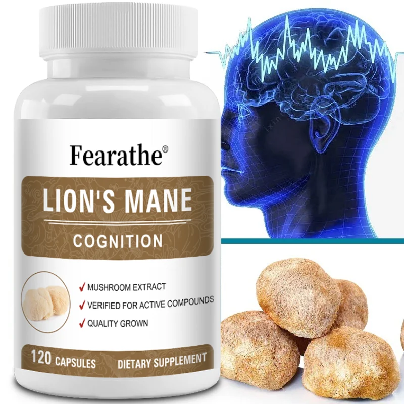Lion's Mane Mushroom Extract Capsules, Nourish Brain & Nerve Health, Support Focus Memory, Mood, Immunity & Rest Quality
Lion's Mane Mushroom Extract Capsules, Nourish Brain & Nerve Health, Support Focus Memory, Mood, Immunity & Rest Quality