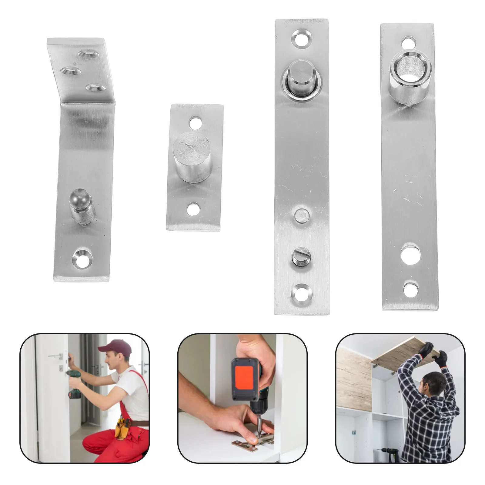 1 Pair Invisible Pivot Door Hinges Heavy Duty Stainless Steel For Hidden Bookshelf Doors Swinging Hinge Kitchen Furniture
1 Pair Invisible Pivot Door Hinges Heavy Duty Stainless Steel For Hidden Bookshelf Doors Swinging Hinge Kitchen Furniture