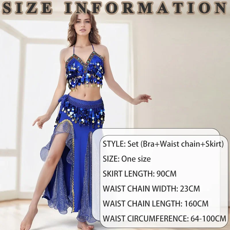 Костюм для танца живота для женщин и взрослых, сексуальный модный бюстгальтер с кисточками и блестками + цепочка на талию + юбка, комплект из 3 предметов, экзотический костюм на Хэллоуин
Костюм для танца живота для женщин и взрослых, сексуальный модный бюстгальтер с кисточками и блестками + цепочка на талию + юбка, комплект из 3 предметов, экзотический костюм на Хэллоуин