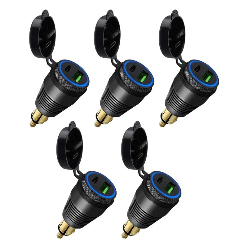 AU28-5X Motorcycle DIN Plug Waterproof To QC3.0 USB & Type C 30W Power Delivery Adapter Socket
AU28-5X Motorcycle DIN Plug Waterproof To QC3.0 USB & Type C 30W Power Delivery Adapter Socket