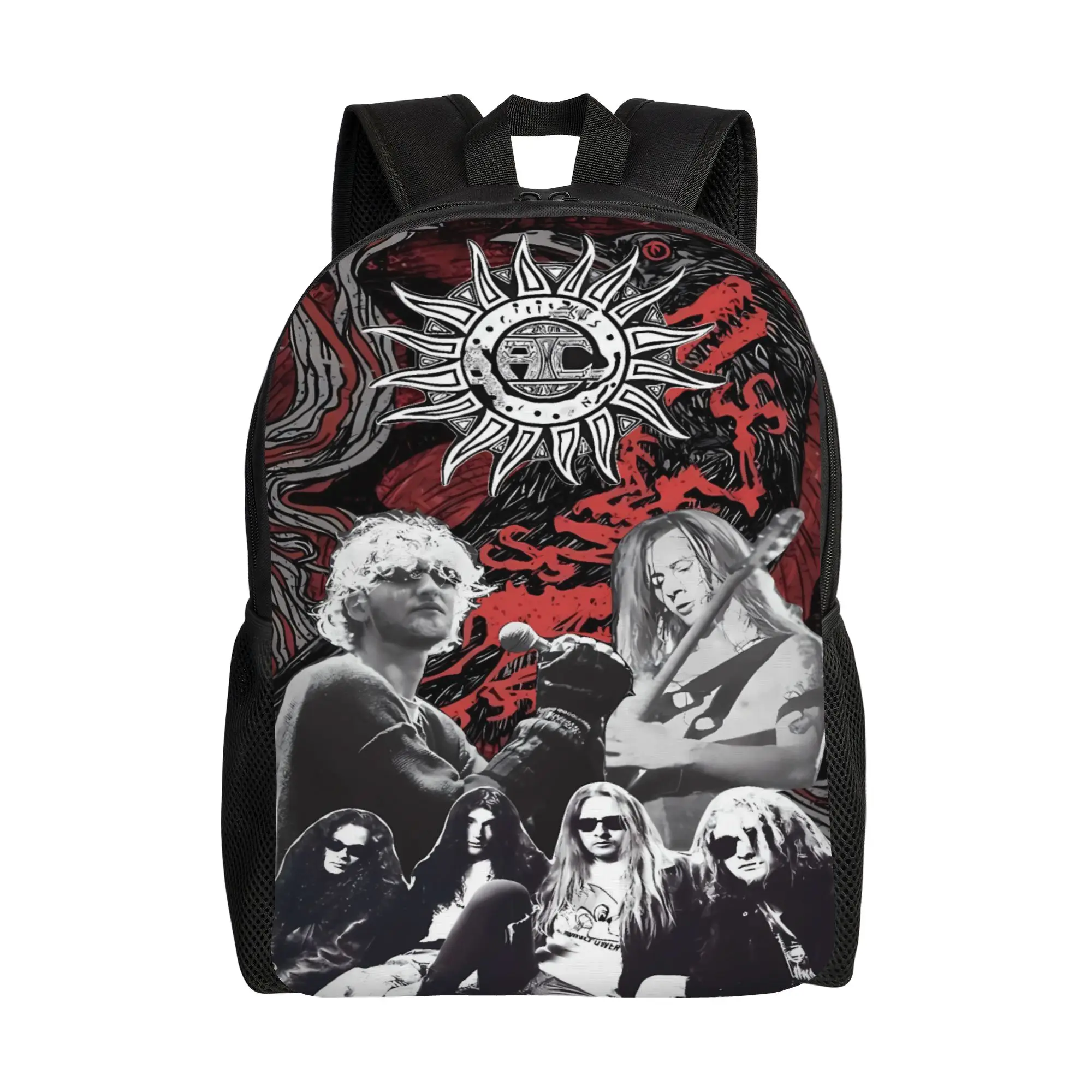 Rock Band Alice in Chains Backpack Student Polyester Cycling Backpacks Pattern Modern High School Bags Rucksack
Rock Band Alice in Chains Backpack Student Polyester Cycling Backpacks Pattern Modern High School Bags Rucksack