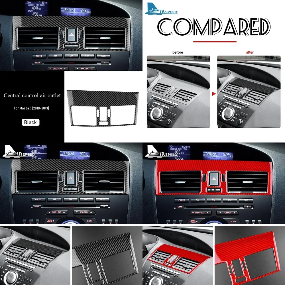 Real Soft Carbon Fiber Dashboard Center Air Vent Outlet Trim for Mazda 3 2010 2011 2012 2013 LHD Interior Car Accessories
Real Soft Carbon Fiber Dashboard Center Air Vent Outlet Trim for Mazda 3 2010 2011 2012 2013 LHD Interior Car Accessories