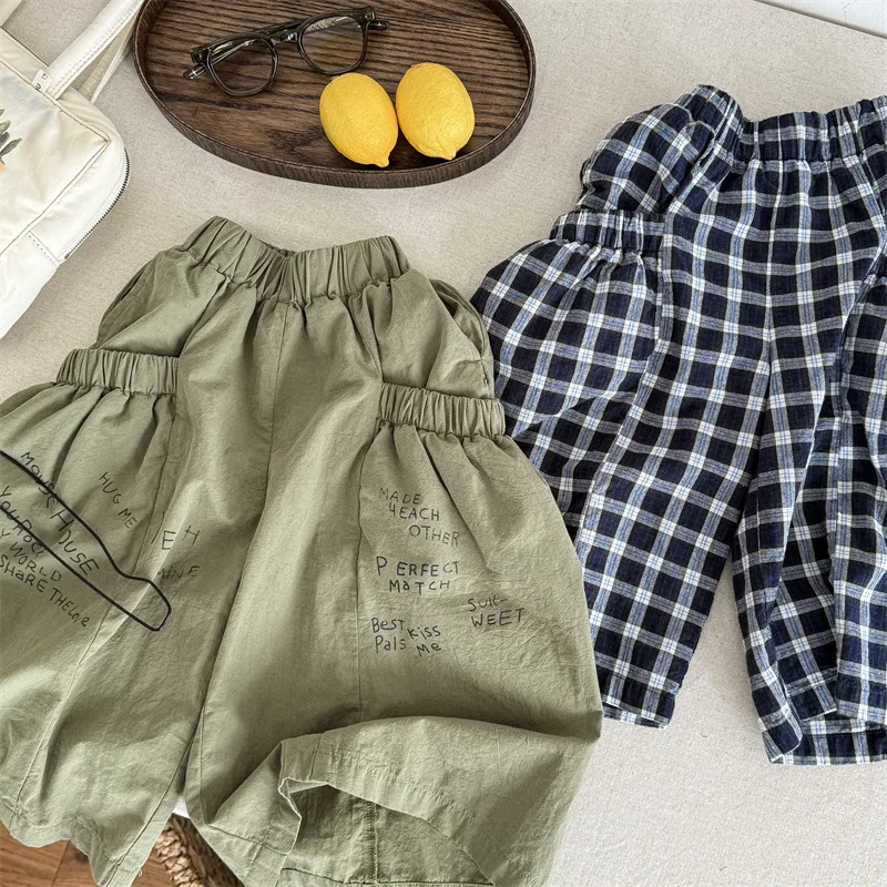 2025 Spring New Children Loose Pocket Wide Leg Pants Fashion Girls Letter Print Casual Pants Toddler Baby Trousers Kids Clothes
2025 Spring New Children Loose Pocket Wide Leg Pants Fashion Girls Letter Print Casual Pants Toddler Baby Trousers Kids Clothes