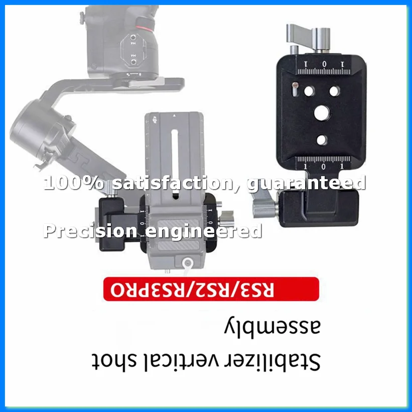 Rail Clamp Mounting Plate with Cold Shoe Vertical Camera Mount for RS3 RS2 RS3 PRO Black & Gray-ELEC
Rail Clamp Mounting Plate with Cold Shoe Vertical Camera Mount for RS3 RS2 RS3 PRO Black & Gray-ELEC