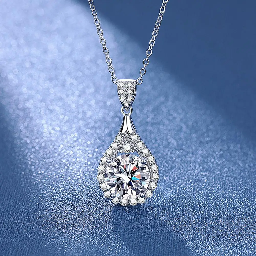 Sparkling Drop Pendant Necklace Charming Neck Jewelry Elegant Wedding Necklace Jewelry Gift for Mom Wife
Sparkling Drop Pendant Necklace Charming Neck Jewelry Elegant Wedding Necklace Jewelry Gift for Mom Wife