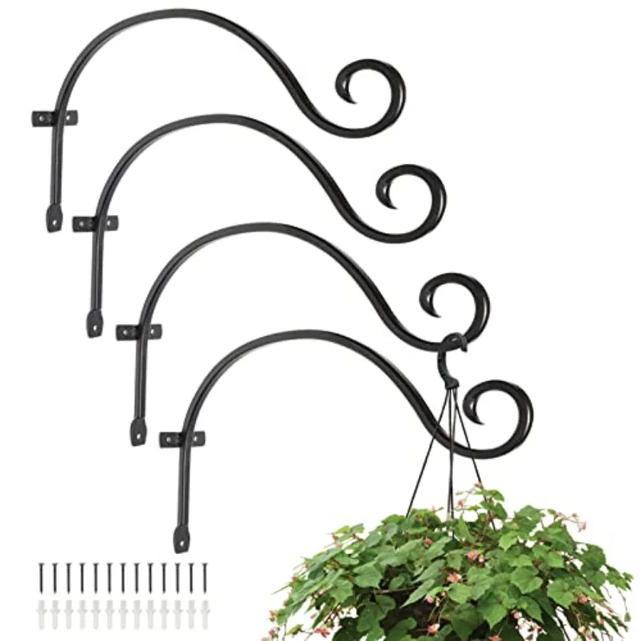 4 Pack Hanging Plant Brackets 12.2 Inches Wall Mount Bird Feeder Hanger Plant Hook with Screws Metal Plant Hangers for Outdoor
4 Pack Hanging Plant Brackets 12.2 Inches Wall Mount Bird Feeder Hanger Plant Hook with Screws Metal Plant Hangers for Outdoor