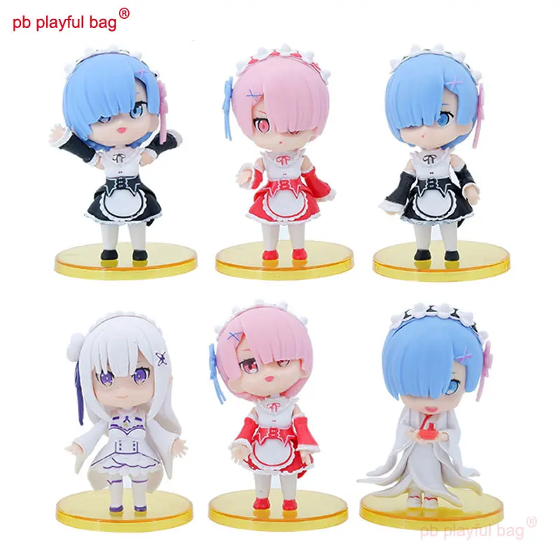 PB Playful Bag Action Figure 6pcs New RE: ZERO - Starting Life In Anoth Er World Anime Ram Rem Figure Beauty Model Gift HG265
PB Playful Bag Action Figure 6pcs New RE: ZERO - Starting Life In Anoth Er World Anime Ram Rem Figure Beauty Model Gift HG265