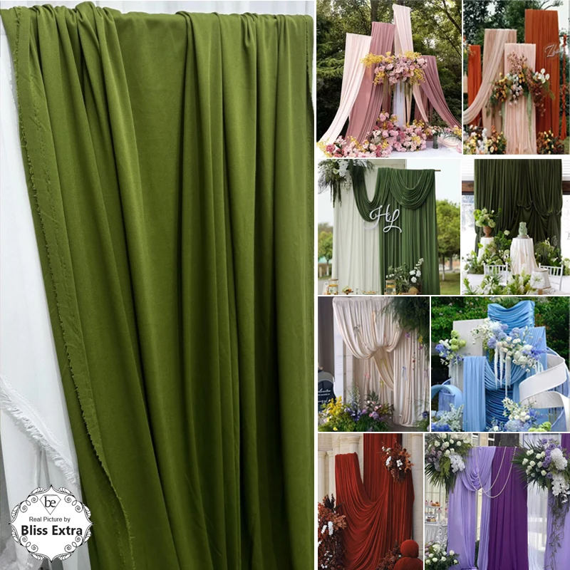 Wide 170cm Soft Stretchy Fabric Wedding Decoration Curtains Cloth Background Drap Handmade DIY Stretch Knitted Material
Wide 170cm Soft Stretchy Fabric Wedding Decoration Curtains Cloth Background Drap Handmade DIY Stretch Knitted Material