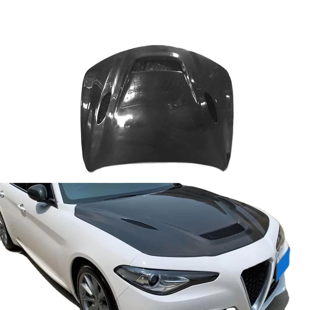 Чехол на капот автомобиля из углеродного волокна для Alfa Romeo Giulia Sedan 2017-2020
Чехол на капот автомобиля из углеродного волокна для Alfa Romeo Giulia Sedan 2017-2020