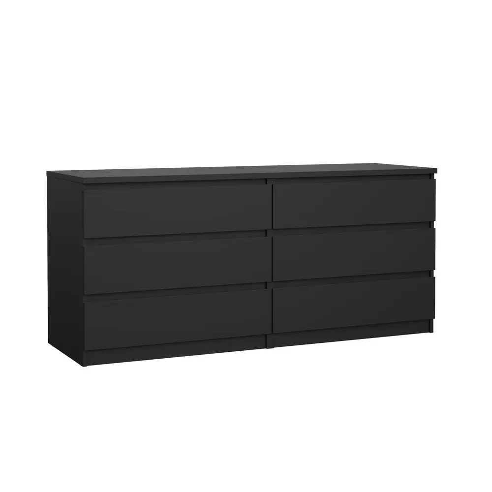 6 Drawer Double Dresser, Bedroom Furniture, Handlefree Drawers, 3D Interactive Assembly Instructions, Contemporary, Black
6 Drawer Double Dresser, Bedroom Furniture, Handlefree Drawers, 3D Interactive Assembly Instructions, Contemporary, Black