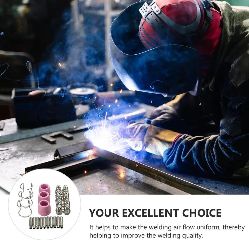 1Set Argon Arc Welding Parts Alloy Steel Ceramic Welding Torch Nozzle Kit High Thermal Conductivity Enhance Work Efficiency
1Set Argon Arc Welding Parts Alloy Steel Ceramic Welding Torch Nozzle Kit High Thermal Conductivity Enhance Work Efficiency