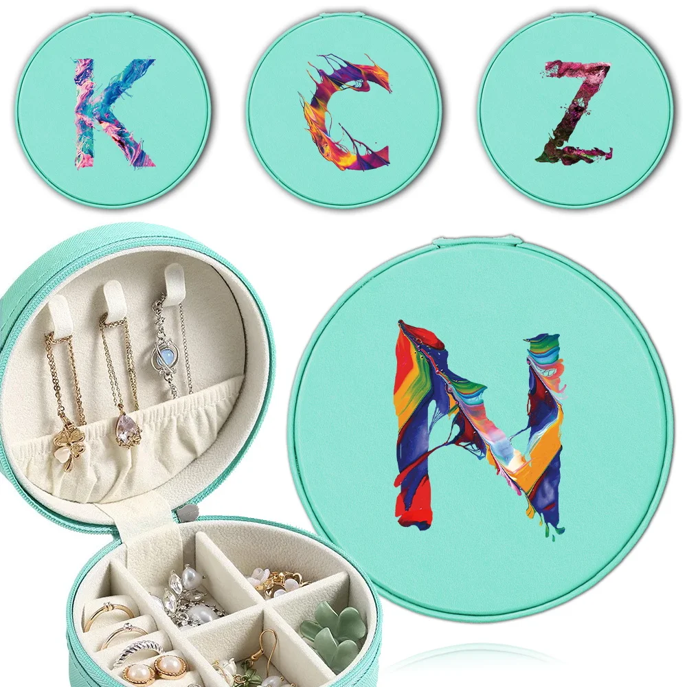 Portable Jewelry Box Women Jewellery Storage Case Necklaces Earrings Rings Display Pu Jewelry Organizer Paint Letter Pattern
Portable Jewelry Box Women Jewellery Storage Case Necklaces Earrings Rings Display Pu Jewelry Organizer Paint Letter Pattern