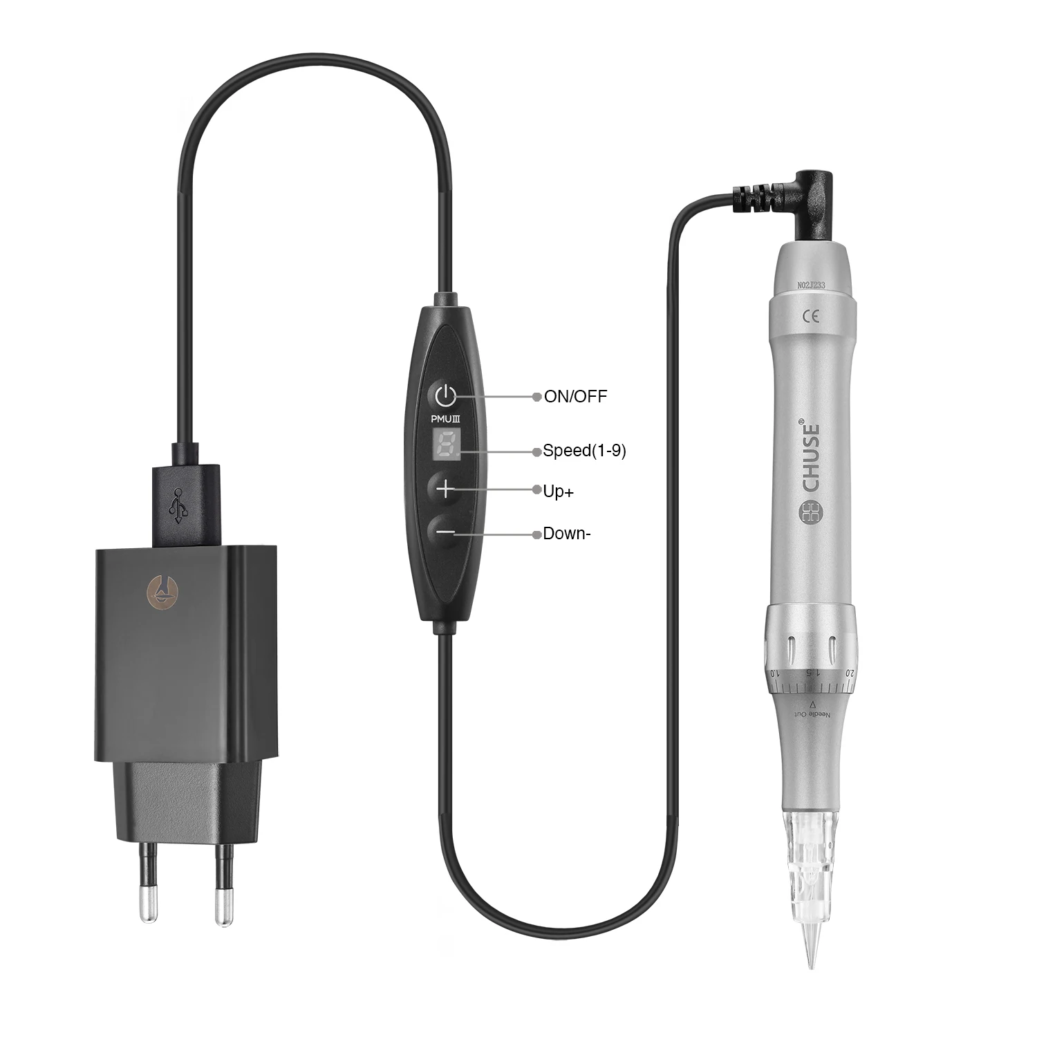 CHUSE C22 Tattoo Pen - Semi Permanent Makeup Machine Kits - Tattooing Gun Sets 12V
CHUSE C22 Tattoo Pen - Semi Permanent Makeup Machine Kits - Tattooing Gun Sets 12V